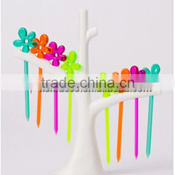 Flower Style Cute Fruit Fork Set photo-2