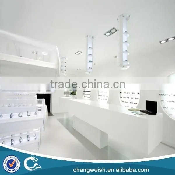 White Wood Sunglass Display Stand,