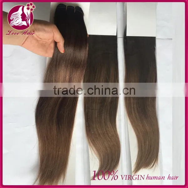 #2/#8 Ombre Color Jumbo Braiding Hair Human Hair Weaving Peruvian Grade 7A Quality photo-4