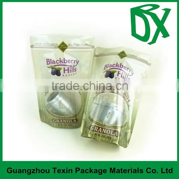 Top Grade Manufacture Food Packaging Small Stand up Aluminum Foil Freezer Bag With Zipper photo-5
