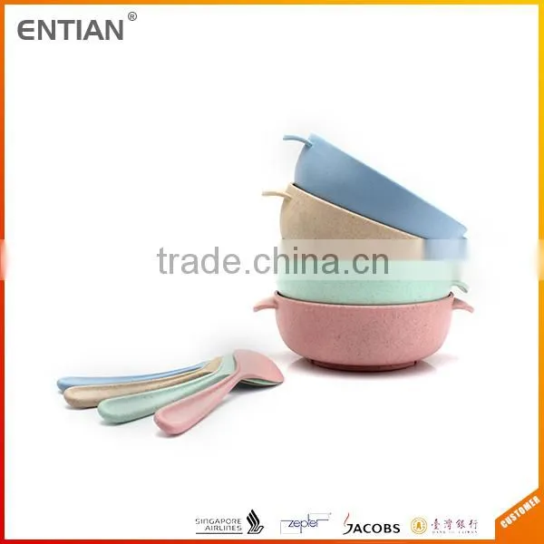 Unique Salad Bowl and Spoon Set With Stand photo-2