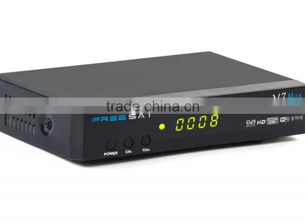 New Arrival Freesat v7 Max Satellite Receiver DVB-S2 1080P HD tv Decoder Support Ccccam Auto Roll Powervu Usb Wifi Youporn photo-3