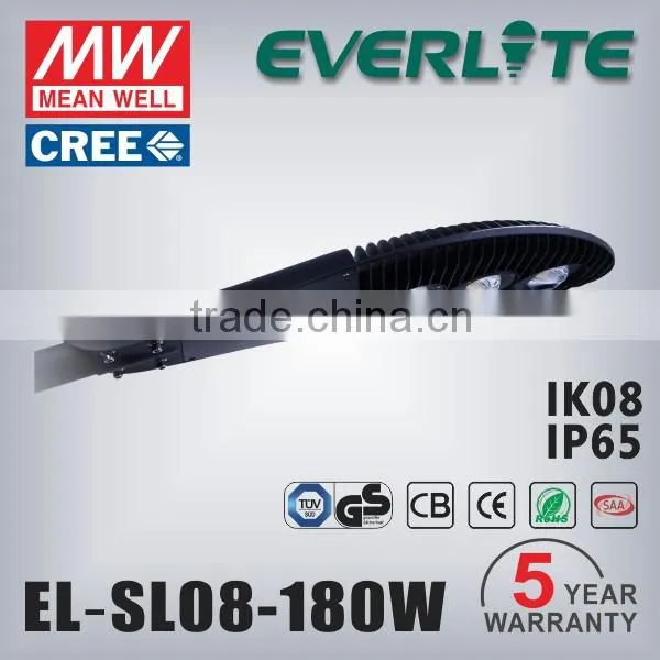 COB Solar LED Street Light 180w TUV-GS SAA CB 5 Years Warranty