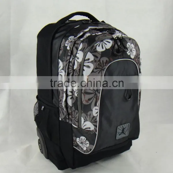 Produce Polyester Trolley Backpack With Wheels photo-2