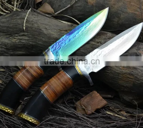 Doshower Knives Damascus With Laguiole Knife of Custom Damascus Knife