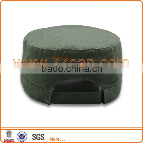 Fashion Plain Brush Cotton Brand Military Cap photo-4