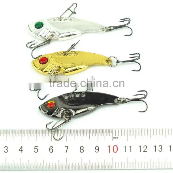11g 5cm VIB Metal Spoon Fishing Lures Bass CrankBait Crank Bait Tackle Treble Hook photo-2