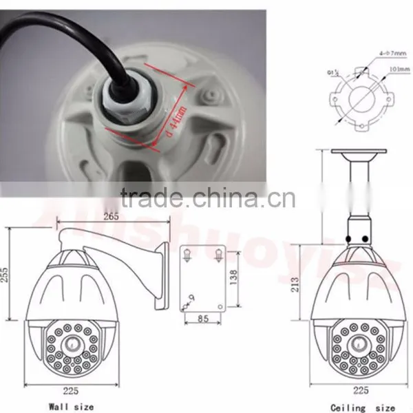 High Performance IR Distance 100m 18x Zoom 6 Inch 1.3MP PTZ AHD Camera photo-4