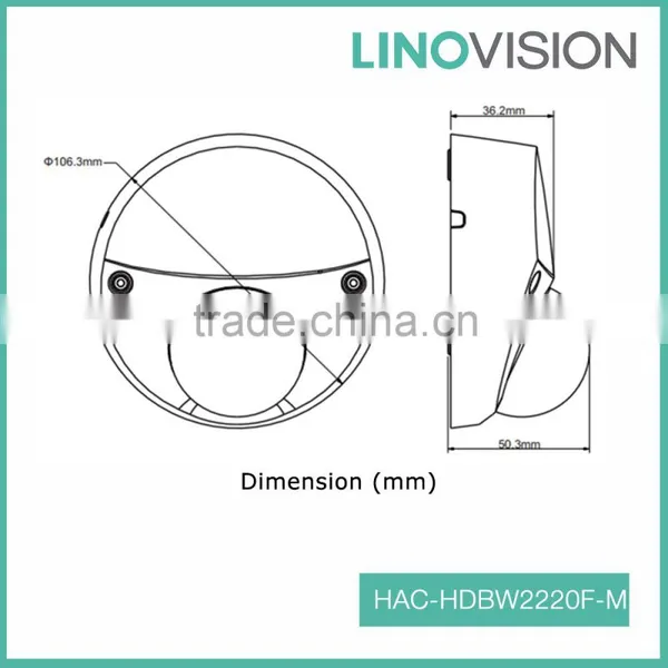 Water & Vandal Proof 2.4MP Bulid-in Mic 1080P Mobile HDCVI Camera With 20m IR photo-2