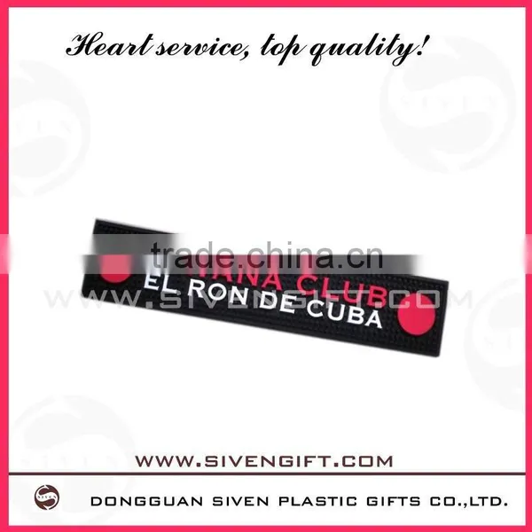Custome Design Logo Soft Pvc Rubber Bar Mat photo-4