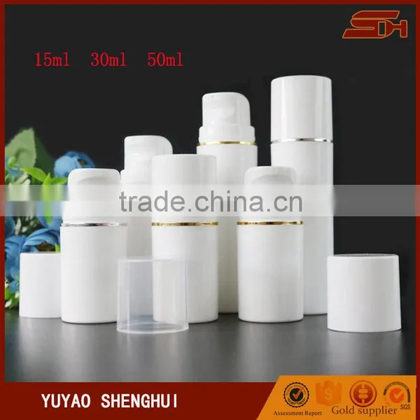 50ml PP Plastic Airless Pump Cosmetics and Skin Care Bottle(white)