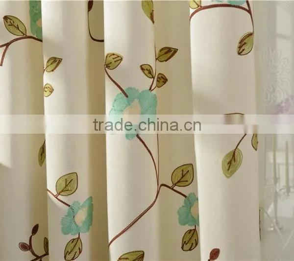 Hot Selling Made in China Living Room Embroidery Drape Blackout Curtain Fabric photo-3
