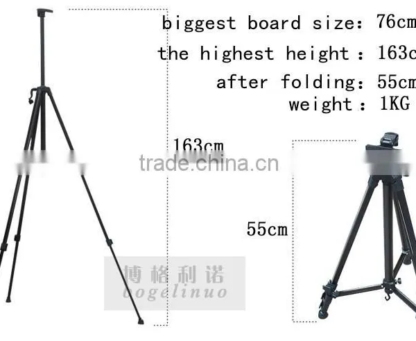 In Stock 53-163cm Folding Metal Easel Drawing Stand Sketch Metal Easel Cheap Easel photo-2