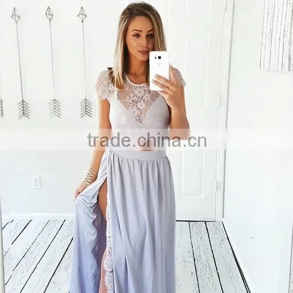 Bonvatt Short Sleeve High Neckline Latest Lace Dresses Fashion Dresses photo-2