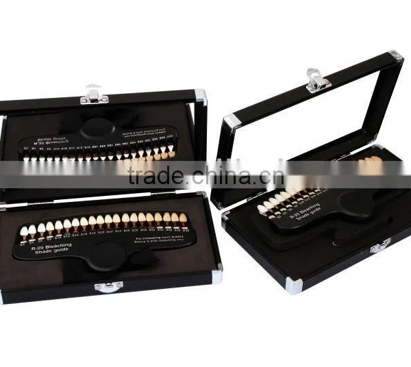 Hot Sale Teeth Whitening Shade Guide With Aluminum Case