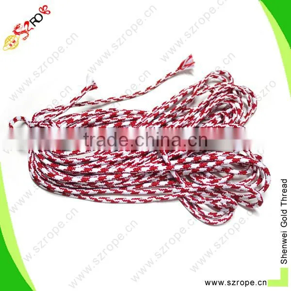 Colored 4mm Polyethylene Braided Rope Cord String/ Double Braided Polyester Rope photo-2
