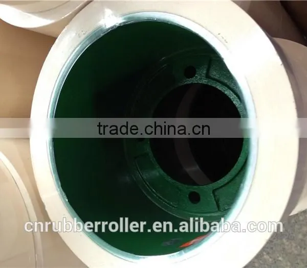 8" White Rice Husk Rubber Roller photo-3
