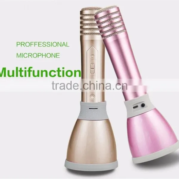 Wholesale Portable Karaoke Microphone for Smartphones Bluetooth Speaker Portable Wireless Karaoke Microphone photo-4