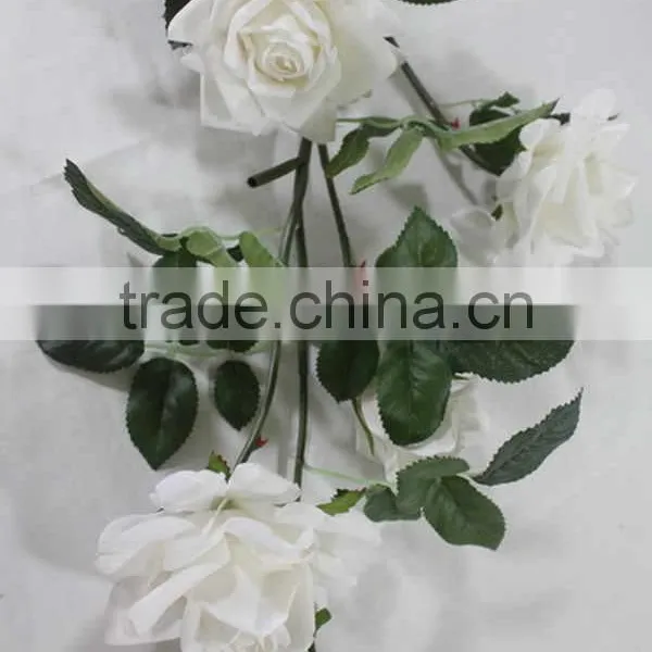Bulk Artificial Fake Rose Flower Five Heads Royal Blue Flower Rose photo-2