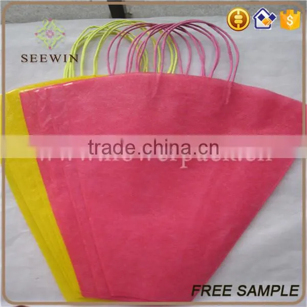 Non Woven Drawstring Packaging Sleeves for Cut Flowers photo-5