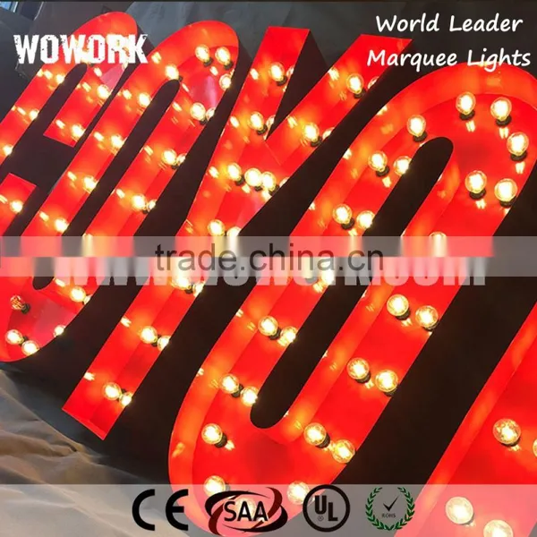 Window Display Prop Metal Letter Light Christmas Lighting photo-4