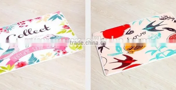 Mix Styles Stock Square Home Plush Water Absorption Non-Slip Mat- Cat&Fish photo-6