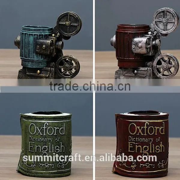 Phonograph, Telephone, Camera, Projector Personalized Table Pen Holder photo-3