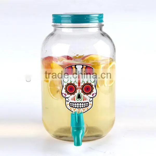 Holiday Decorative Halloween Glass Item/juice Use Glass Dispenser and 16oz Mason Jar photo-3
