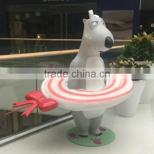 Fiberglass Bear Statue With Lollipop photo-2