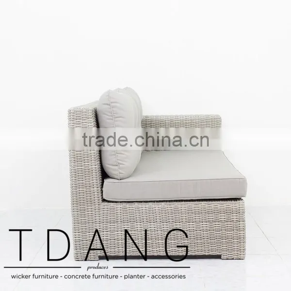 Sedona Wicker Left Hand Bench - Poly Rattan Furniture - Outdoor Patio Furniture photo-3