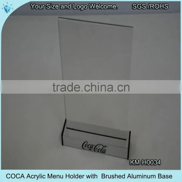 Acrylic Hot Bend Desk Menu Holder photo-2