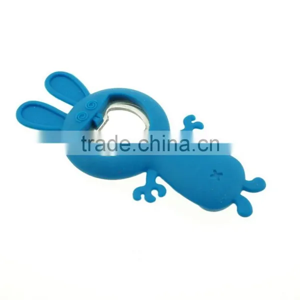 16072 Rabbit Shape Beer Bottle Opener in Silicone+steel photo-2