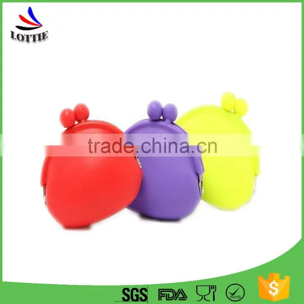2016 Hot Sale New Design Children Gifts Colorful Portable Silicone Promotion Cheap Coin Purse photo-5