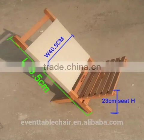 Outdoor Portable Wooden Beach Folding Chairs With Canvas Wholesale photo-6