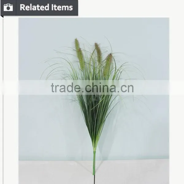 Made in China PVC Grass Make Artificial Plants Onion Grass Spray Tomentum Decoration photo-4
