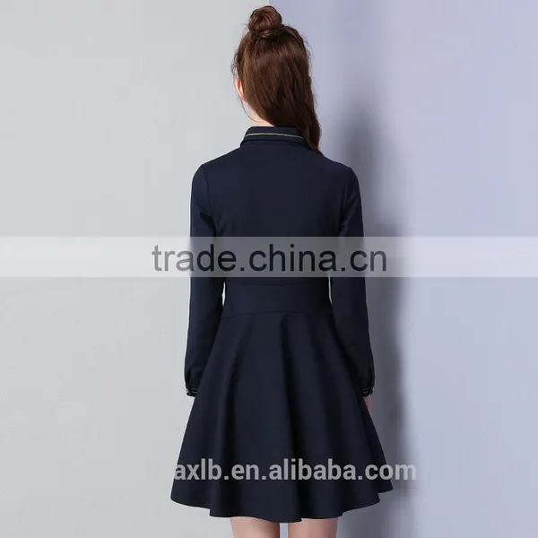 New Winter Embroidery Office Dress for Women Work Wear Lady Formal photo-3