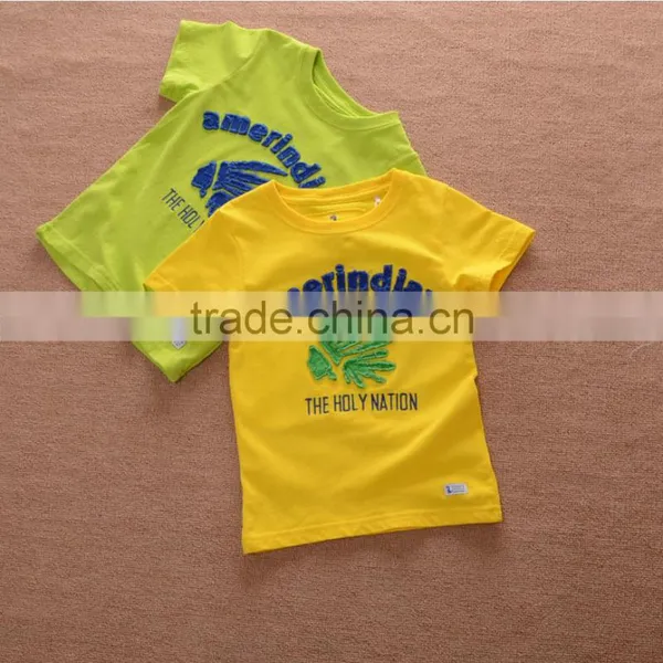 2016 Summer Boy Brushed Cotton Short-sleeve t Shirt photo-2