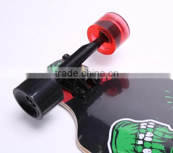 HSJ63 4wheels Longboard Wholesale Freestyle Maple Longboard Skateboard photo-3