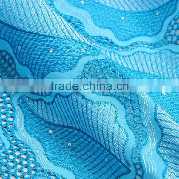 Africa Swiss Voile Lace 2016 Nigerian Atiku Fabric Wholesale SL0415 photo-3