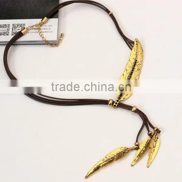 Zm34111a European Style Women Rhinestone Long Pendant Necklace Jewelries photo-4
