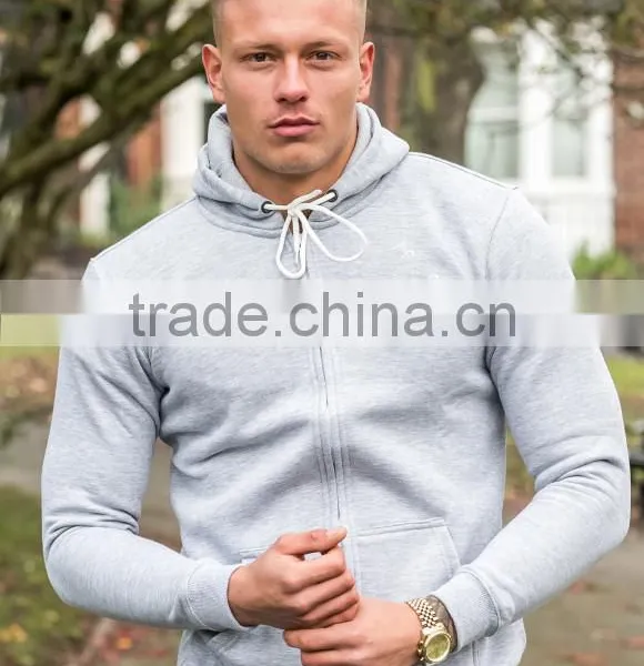 Drawstring Full Zip Hoody Tracksuit Tops Slim Fit Hoody photo-2