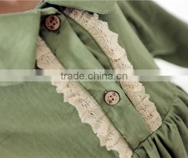2015 Spring Boutique Children Clothing Casual Baby Girl Long Dresses 3 Colors photo-4