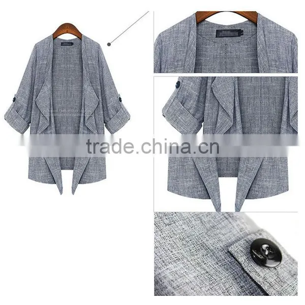 Summer and Spring New Arrival Three Quarter Sleeve Thin Sweater,women Coat,cardigan Latest Design photo-6