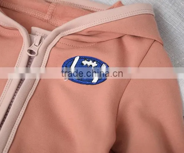 Wholesale Hooded High Quality Cotton Long Sleeve Baby Playsuit photo-3