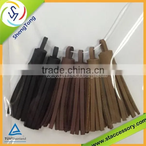 High Quality Wholesale Leather Tassel/colorful Leather Tassel