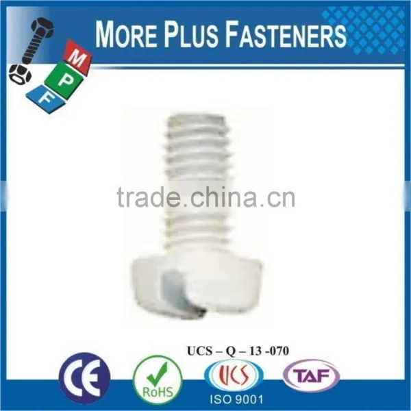 Made in Taiwan Black White Nylon Round Phillips Slotted Plastic Round Head Screw photo-5