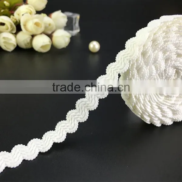 1 cm Lace Waves Stretch Elastic Hook Sideband Bra Underwear Aglet photo-3