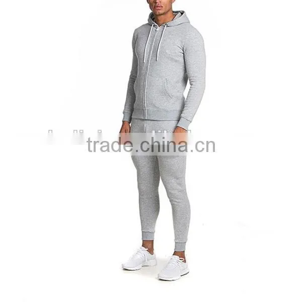 Tapered Mens Tracksuit Gym Sportswear Fitted Blank Traning Tracksuits Wholesale photo-2