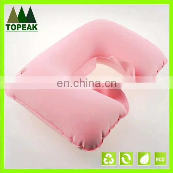 Lowest Price Comfortable Soft Inflatable U-shape Pillow Colorful PVC Travel Neck Pillow photo-3