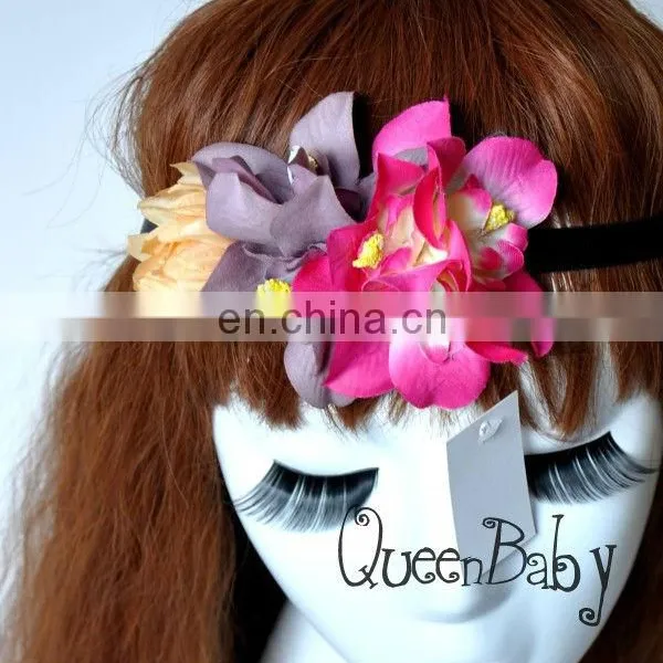 Wedding Headpiece, Pink Headband, Flower Circlet, Flower Wreath, Flower Hairband, Bridal Hair Accessory, Bridal Headband, Bridal